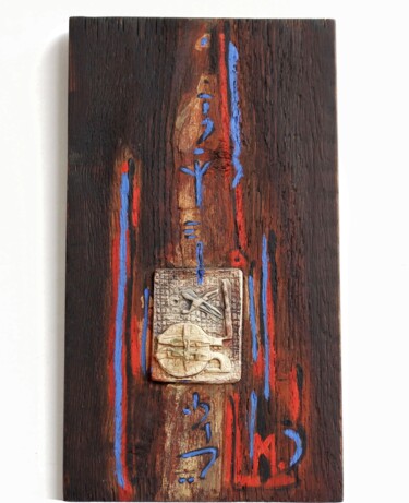 Sculpture titled "De la serie totems…" by Matilde Cánepa González, Original Artwork, Wood