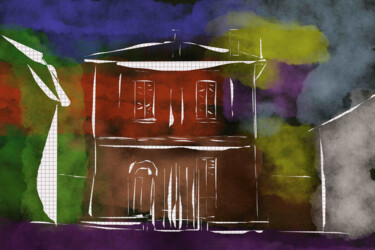 Arte digitale intitolato "casa isolata 1" da Matteo Gilardi, Opera d'arte originale, Pittura digitale