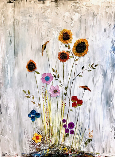 "Sunflowers, for You…" başlıklı Tablo Matthias Lupri tarafından, Orijinal sanat, Balmumu Ahşap Sedye çerçevesi üzerine monte…