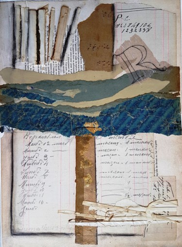 Malerei mit dem Titel "Manuscrit défraîchi…" von Maty, Original-Kunstwerk, Acryl