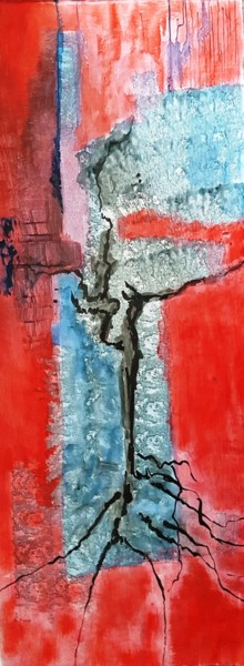 Картина под названием "arbre trait d'union…" - Maty, Подлинное произведение искусства, Акрил