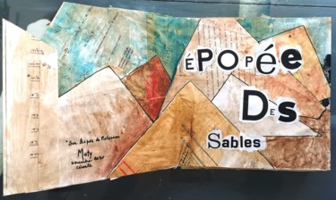 Kolaże zatytułowany „Epopée des sables” autorstwa Maty, Oryginalna praca, Kolaże