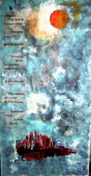 Peinture intitulée "reniement-de-pierre…" par Maty, Œuvre d'art originale, Acrylique