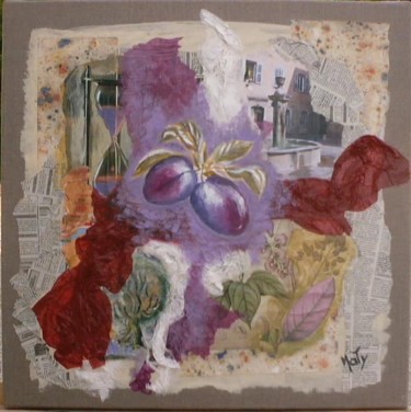 Peinture intitulée "Pistoles ou prunes…" par Maty, Œuvre d'art originale, Huile