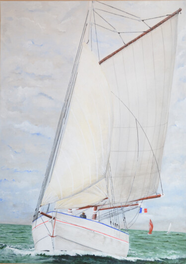 Peinture intitulée "Grandes voiles" par Maurice Dassule, Œuvre d'art originale, Acrylique Monté sur Châssis en bois