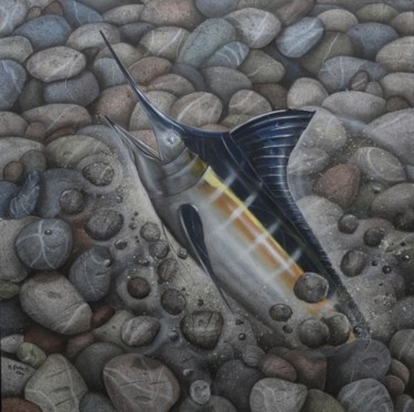 Ζωγραφική με τίτλο "Marlin" από Maurizio Giarnetti, Αυθεντικά έργα τέχνης, Άλλος
