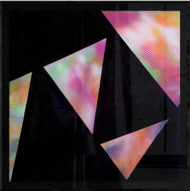 Картина под названием "Dynamic Geometry #1" - Salvatore Mauro, Подлинное произведение искусства, Рисунок распылителем краски