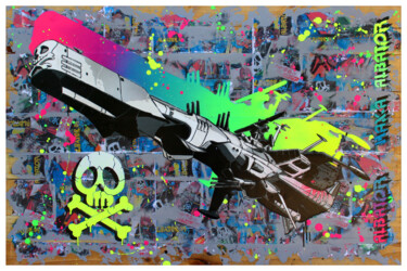 Pintura intitulada "Albator#1" por Max Andriot, Obras de arte originais, Tinta spray