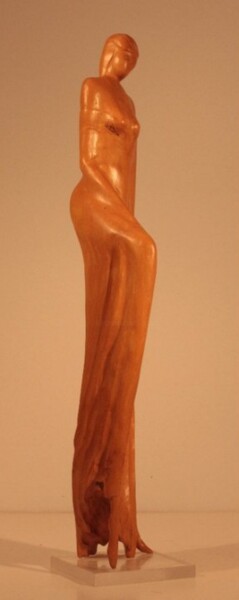 Escultura titulada "Pointe - le pied" por Max Bernard, Obra de arte original, Madera