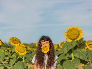 Photographie intitulée "Sunflowers 1" par Maxime Grumel, Œuvre d'art originale, Photographie non manipulée