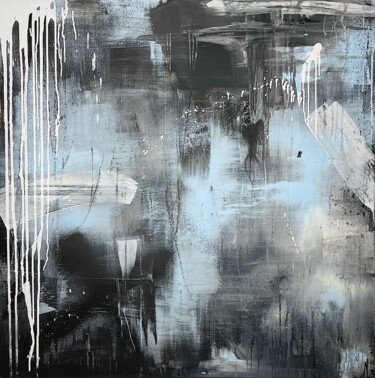 Schilderij getiteld "WALL 136" door Max Sperber, Origineel Kunstwerk, Acryl