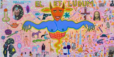 Painting titled "El et Ludum" by Maxim Pritula, Original Artwork, Oil