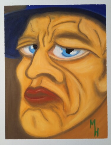 제목이 ""Строгий мужчина""인 미술작품 Maximilian Honderflenik로, 원작, 파스텔