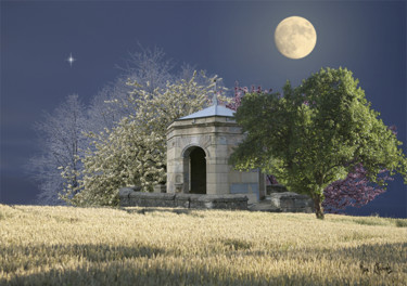 "Fontaine" başlıklı Dijital Sanat Max Parisot Du Lyaumont tarafından, Orijinal sanat, Foto Montaj