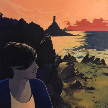 Peinture intitulée "Les îles Sanguinair…" par Maya Ratovondrahona, Œuvre d'art originale, Acrylique