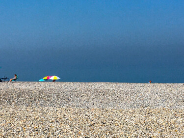 Fotografie mit dem Titel "Dieppe plage" von Patrick Maze, Original-Kunstwerk, Digitale Fotografie