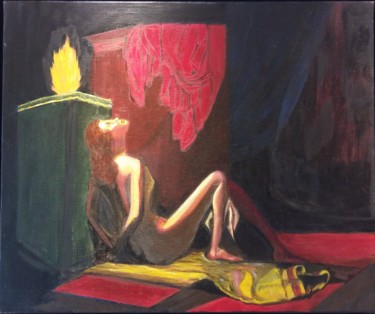 Peinture intitulée "Cassandre" par Patricia Mazzeo, Œuvre d'art originale, Huile