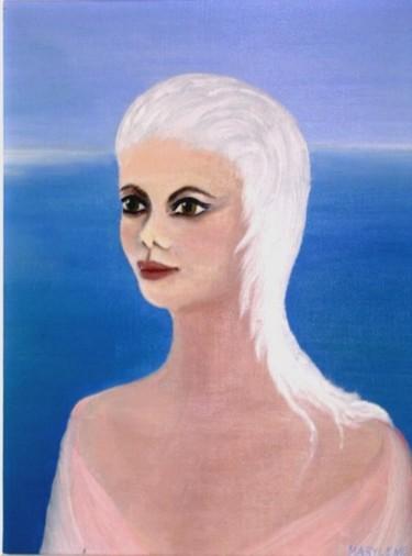 Peinture intitulée "Platinia" par Marie Baudry (Marylene), Œuvre d'art originale, Huile