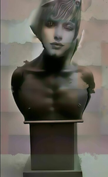 Arts numériques intitulée "SELF PORTRAIT-NARCI…" par Madalina Bita, Œuvre d'art originale, Travail numérique 2D
