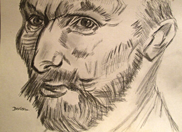 Drawing titled "Portrait de Vincent…" by Mc Devésa, Original Artwork