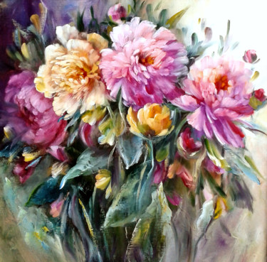 Painting titled "044-jpg8-jpg8-jpg9-…" by Chrispaint-Flowers, Original Artwork, Oil