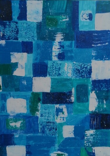 "Codice Blu" başlıklı Tablo Mco tarafından, Orijinal sanat, Akrilik Ahşap Sedye çerçevesi üzerine monte edilmiş