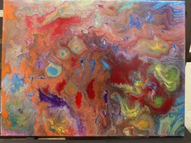 Painting titled "Tableau acrylique m…" by Marie Laporte, Original Artwork, Acrylic