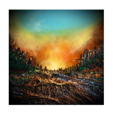 Pittura intitolato "sunset" da Mdamepomme, Opera d'arte originale, Acrilico