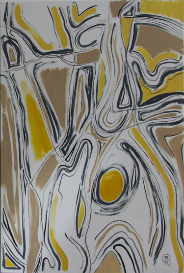 Картина под названием ""Energie Solaire"" - Melanie Maquinay, Подлинное произведение искусства, Акрил