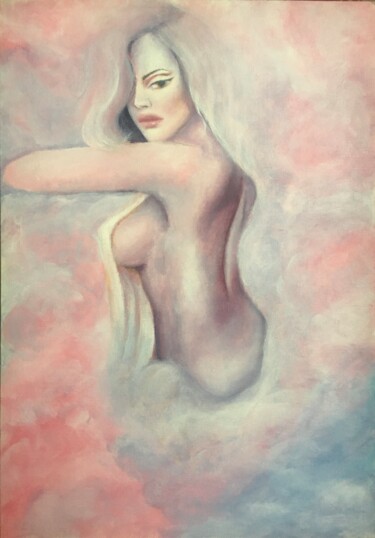 Pittura intitolato "Она" da Melina Abdrashitova, Opera d'arte originale, Acrilico