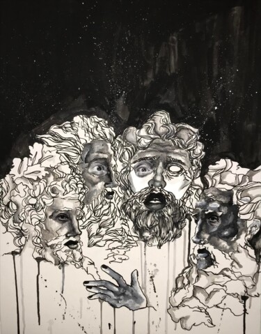 Pittura intitolato "Polite insanity" da Melissa Wright, Opera d'arte originale, Acrilico