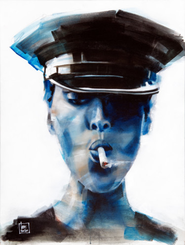 Painting titled "Smoke Me" by Bruno Mellis, Original Artwork, Acrylic