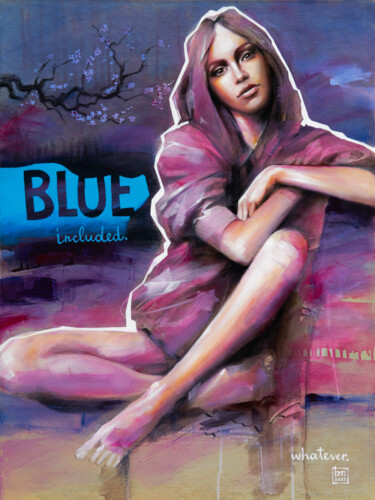 Malarstwo zatytułowany „Blue sadness” autorstwa Bruno Mellis, Oryginalna praca, Olej
