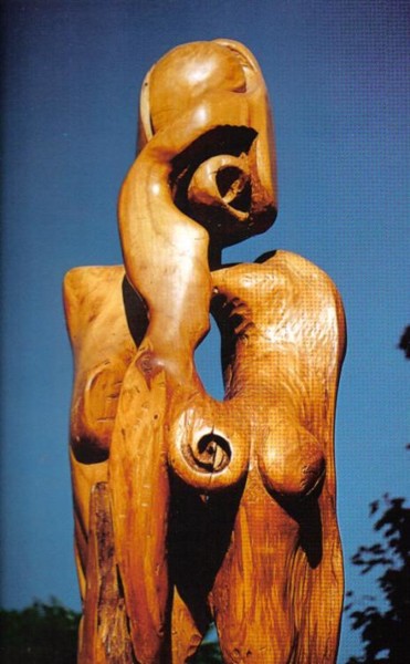 Sculpture titled "bois sculpté mercur…" by James Mercurin-James, Original Artwork