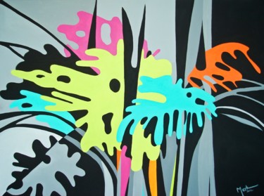 Pintura titulada "Philodendron" por Brigitte Thonhauser-Merk, Obra de arte original, Acrílico