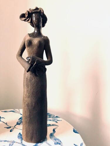 Γλυπτική με τίτλο "Emmy" από Meryl, Αυθεντικά έργα τέχνης, Κεραμικά