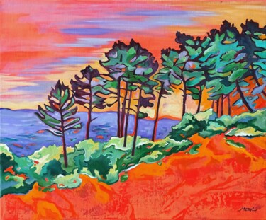Malarstwo zatytułowany „Roussillon, terre d…” autorstwa Meryl, Oryginalna praca, Olej