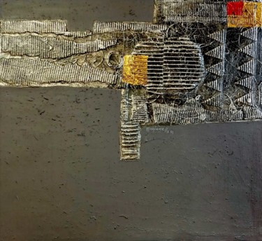 Peinture intitulée "d'en haut" par Meziane Boussaid, Œuvre d'art originale, Aluminium