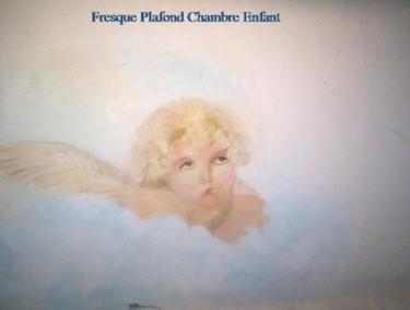 Malarstwo zatytułowany „PLAFOND PEINT 1” autorstwa France, Oryginalna praca, Olej