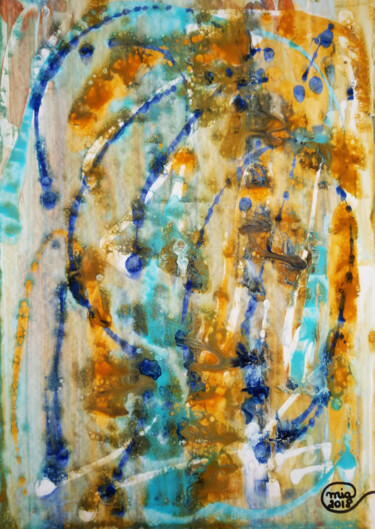 "Original Abstract A…" başlıklı Tablo Mia Phlor tarafından, Orijinal sanat, Akrilik