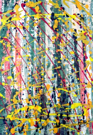 "Pollock Inspired Co…" başlıklı Tablo Mia Phlor tarafından, Orijinal sanat, Akrilik