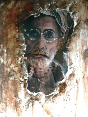 Peinture intitulée "Le Tadjik (2005)" par Micha B., Œuvre d'art originale