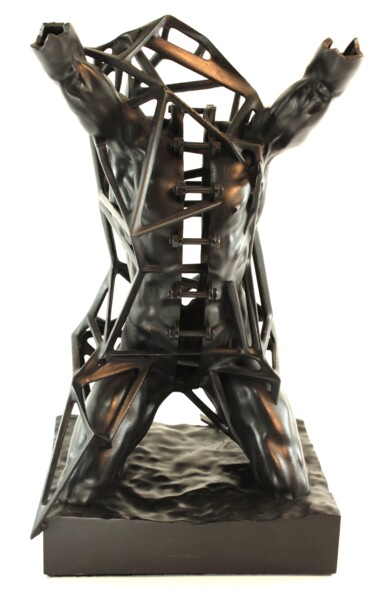 Skulptur mit dem Titel "Study for Daedalus…" von Michael A. Craig, Original-Kunstwerk, Harz