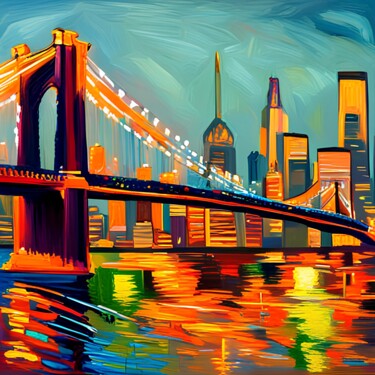 Цифровое искусство под названием "Bridge" - Michael C Bertsch, Подлинное произведение искусства, Изображение, сгенерированно…
