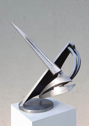 Skulptur mit dem Titel "ZEN" von Michael Hitschold, Original-Kunstwerk, Metalle