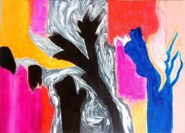 Картина под названием ""HALLOWEEN"" - Michael Maync, Подлинное произведение искусства, Акрил Установлен на Деревянная рама д…