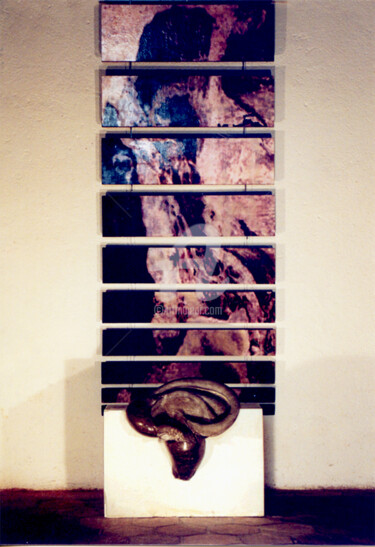 Sculpture intitulée "ecoute" par Michaelle Ricard, Œuvre d'art originale