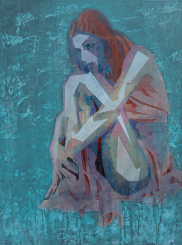 Картина под названием "Depresja II" - Michał Ostrogórski, Подлинное произведение искусства, Акрил