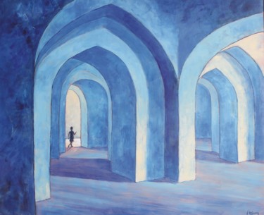 Peinture intitulée "Ombre et lumière" par Michel Adam, Œuvre d'art originale, Acrylique