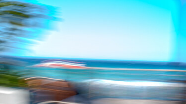 Photography titled "BLUE Bord de Mer -…" by Michel Akrich, Original Artwork, Light Painting